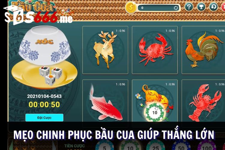 Kinh nghiệm tăng thêm chiến thắng tại bầu cua