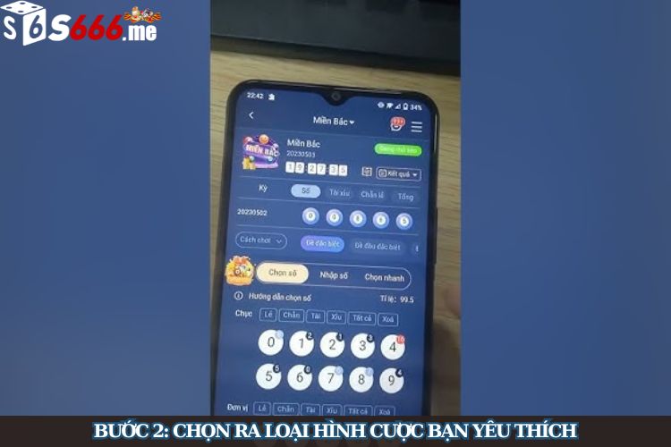 Bước 2: Chọn ra loại hình cược bạn yêu thích